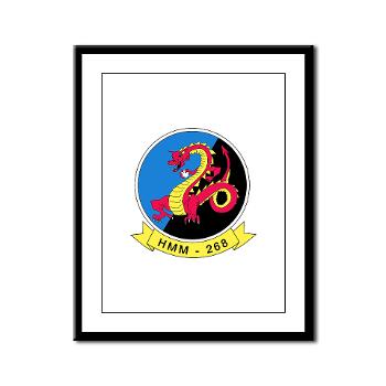 MMHS268 - M01 - 02 - Marine Medium Helicopter Squadron 268 - Framed Panel Print - Click Image to Close
